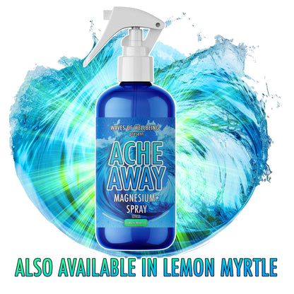 Ache Away Spray also available in Lemon Myrtle – Magnesium and Multi Mineral Topical Mist
