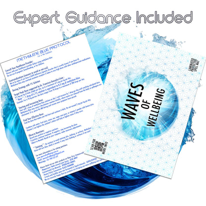 Expert guidance included with every Methylene Blue Starter Kit – educational insert and usage tips provided