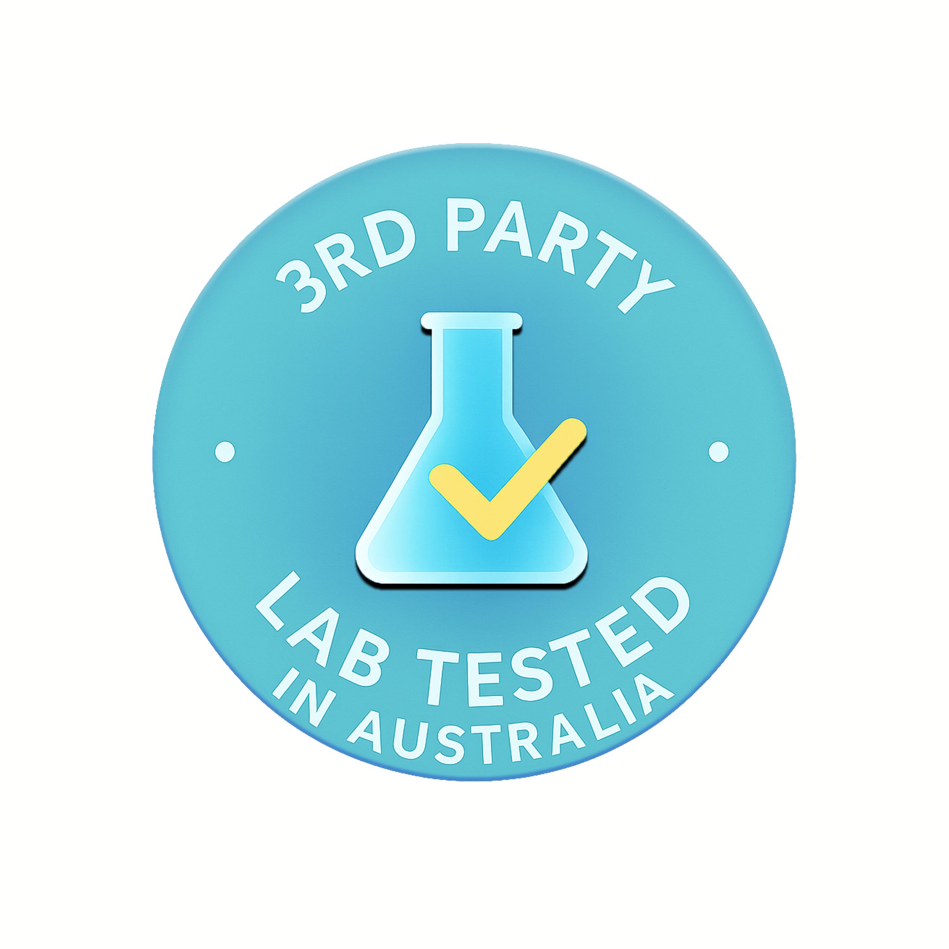Lab tested badge – Methylene Blue 1% pharmaceutical grade certified.