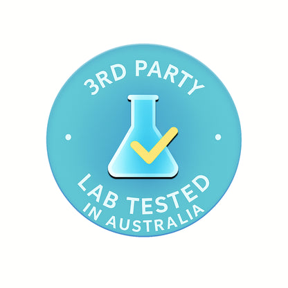 Lab tested badge – Methylene Blue 1% pharmaceutical grade certified.