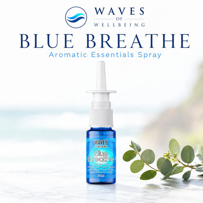 Waves of Wellbeing Blue Breathe Methylene Blue nasal and throat spray, 30ml