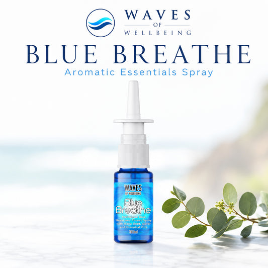 Waves of Wellbeing Blue Breathe Methylene Blue nasal and throat spray, 30ml